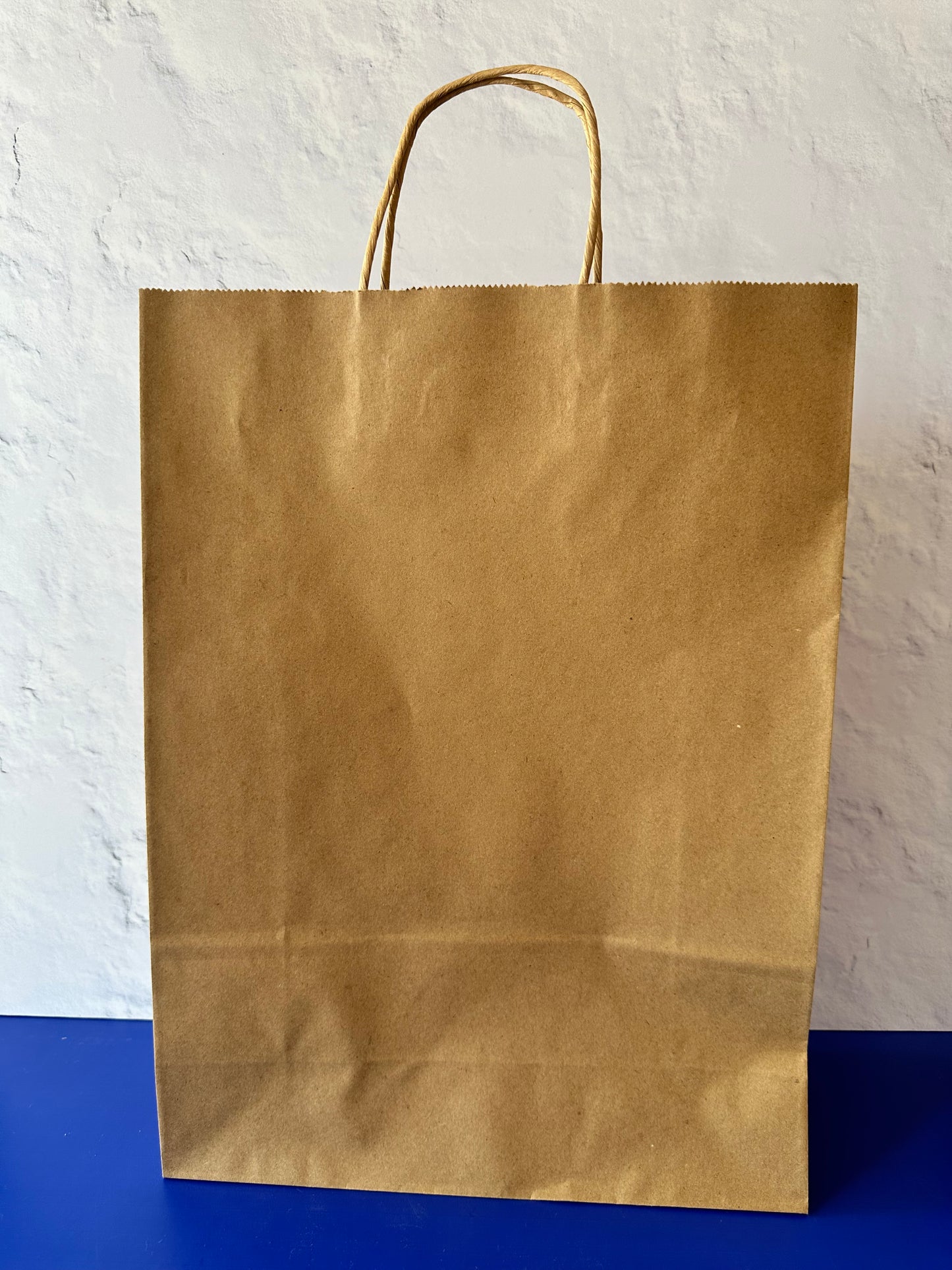 100 Bolsas Kraft Grande Alta 30x12x41 cm