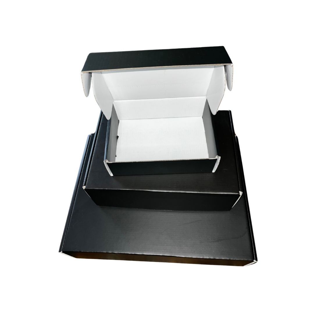 50 Cajas Autoarmables Pequeña Extra 30x20x10 cm | Blanca o Negra