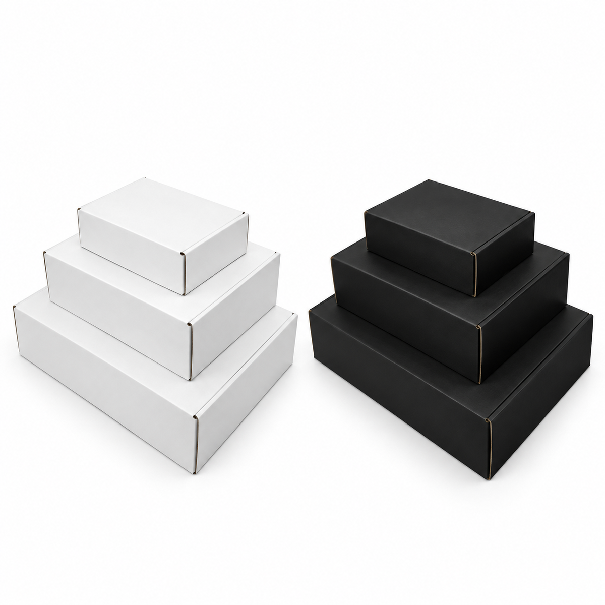 Cajas Autoarmables Blanca o Negra | Punto Envases
