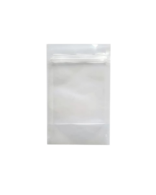 100 Bolsas Doypack Transparente con Ventana 12x20 cm