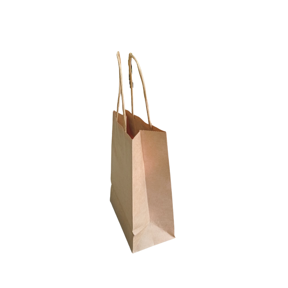 25 Bolsas Kraft Mini 14x8x20 - PUNTO ENVASES