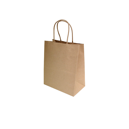 25 Bolsas Kraft Base Ancha 26x17x30 - PUNTO ENVASES